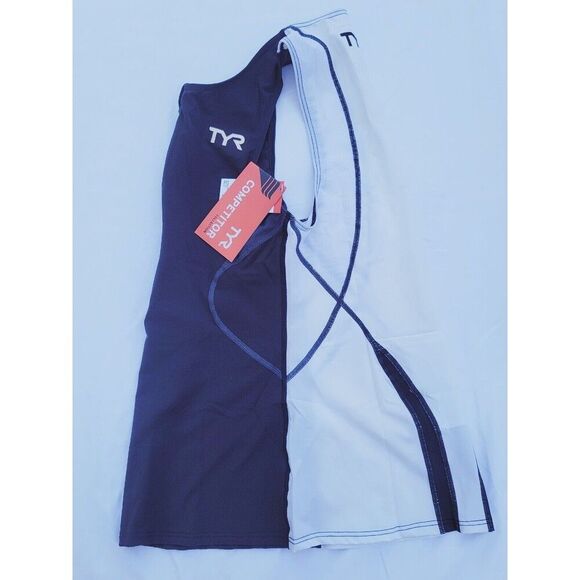 TYR Triathlon Women's Black White Singlet Tank SCFX6A Tri Competitor Size S - Picture 11 of 11